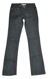 New Forever 21 Straight Leg Low Rise Jeans Size 25 Stretch Dark Wash FM2302-141 - Picture 1 of 3