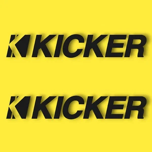 2x KICKER Aufkleber Sticker 8" - hochwertiges Vinyl - perfekt für Audio-Enthusiasten - Bild 1 von 1