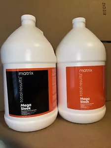 Matrix Total Results Mega Sleek Shampoo & Conditioner Gallon Duo FREE SHIPPING - Picture 1 of 5