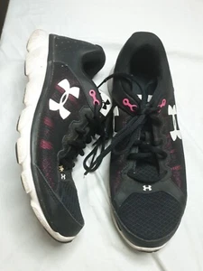 Under Armour Assert 6 Running Shoes Sneakers Womens Black Pink Sz 10 US 42 EU - Picture 1 of 9