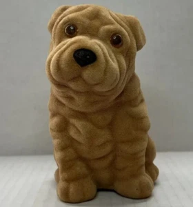 Puppy Dog Coin Bank Shar Pei 6" Unique Cute Wrinkles! - Picture 1 of 4