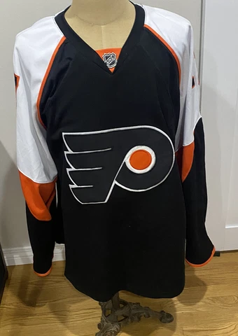 Jeff Carter Philadelphia Flyers Reebok Authentic Jersey W/ Fight Strap Mens 54 Cover