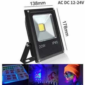 20W UV 365nm 375nm395nm415nm LED rilevatore di luce ultravioletta lampada polimerizzazione DC12-24V - Foto 1 di 15