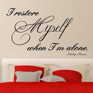 WALL STICKERS MARILYN MONROE WORDS WALL QUOTES Wall Art Decal Stickers N45 - Picture 1 of 3