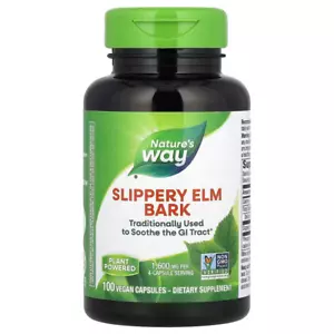 Slippery Elm Bark, 400 mg, 100 Vegan Capsules - Picture 1 of 1