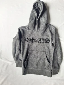 Quicksilver Children's Size 8 Marle Grey Knit Keller Hood Jumper Pullover Hoodie - Picture 1 of 11