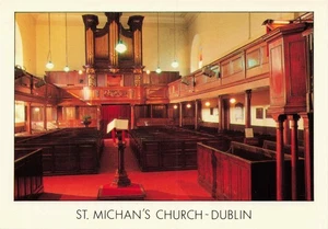 St. Michan's Church 4x6 Dublin Interior Ireland Vintage PC Dated 1994 - Bild 1 von 2
