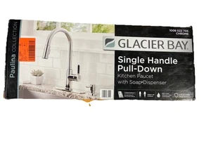 Glacier Bay Paulina Single-Handle Pull-Down Sprayer Kitchen Faucet in Chrome - Picture 1 of 1