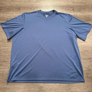 Patagonia Shirt Mens XXL Blue Capilene Short Sleeve Performance Daily Baselayer - Picture 1 of 9