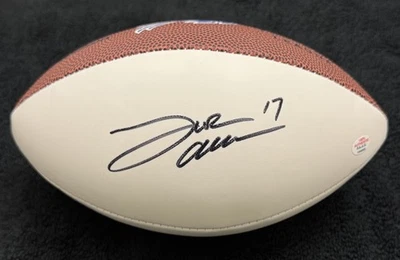 Mini fútbol americano firmado por Josh Allen Buffalo Bills con certificado de autenticidad Foto 1 de 4
