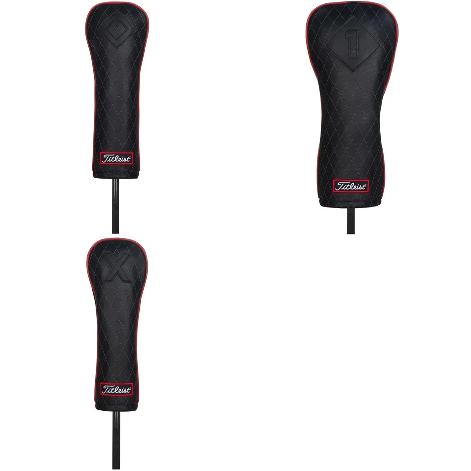 Titleist Genuine Leather Headcover Driver Fairway Utility TA9NLHC Black Fr Japan - Image 1 of 1