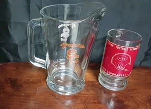 USC TROJANER GLAS WASSERKRUG UND BIERKRUG - Bild 1 von 14