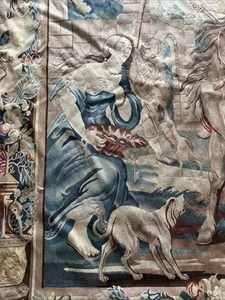 Fine Roman Scenery Huge Flemish Tapestry Repro Handmade100% Wool Rug 5' 9”x7’4” - Picture 1 of 14