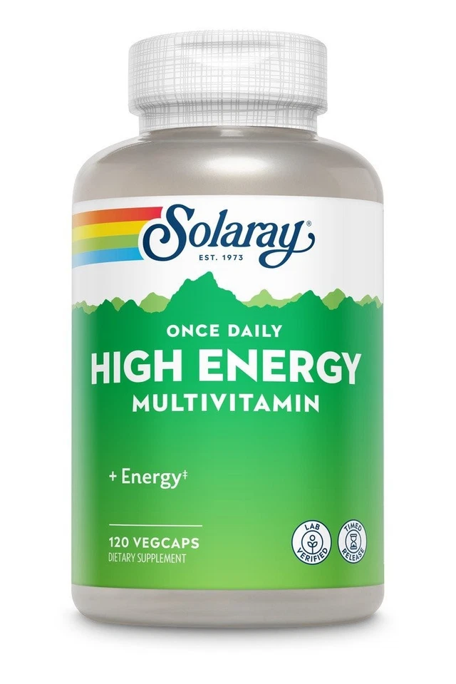 Solaray Two-Stage, Timed-Release Once Daily High Energy 120 VegCaps - Image 1 of 1