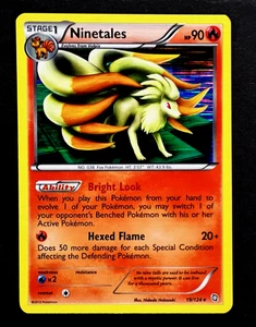 2012 Pokemon NINETALES Dragons Exalted HOLO RARE Black & White Set Card 19/124 - Picture 1 of 4