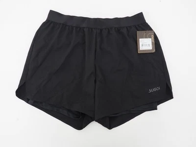 ¡Nuevo! Pantalones cortos de running Sugoi Albert 2 en 1 para hombre talla mediana negros Foto 1 de 4
