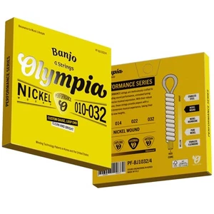 Olympia 4 Saiten Banjo Saiten Nickel umsponnen Loop End 010-032 - Performance Set - Bild 1 von 5