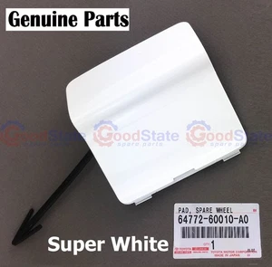 Genuine Toyota Prado 150 Series GRJ GDJ Tailgate Spare Wheel Cover Super White - Picture 1 of 2