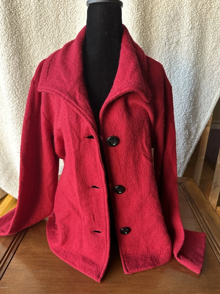 Suéter para mujer Kasper 100 % lana rojo talla XL Foto 1 de 4