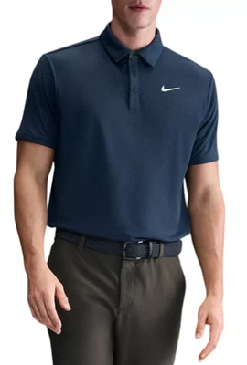 Polo de golf Nike Tour Dri-FIT texturizado para hombre FZ7530 410 varias tallas nuevo con etiquetas azul Foto 1 de 3