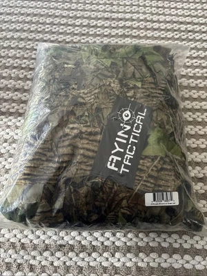 New AYIN TACTICAL Leafy Blind 5' x 12' Green leaf Hunting Wall Blind Sportsman - Image 1 of 3