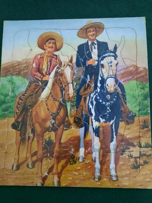 Vintage Doubleday & Co. Poncho Villa and Cisco Kid Frame Tray Puzzle - Image 1 of 3