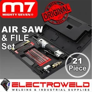 M7 Air Reciprocating Hack Saw +*20x Blades & Files* Pneumatic Mighty 7 M7-QD291N - Imagen 1 de 7