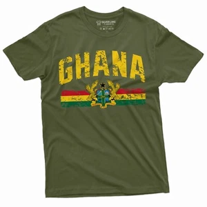Men's Ghana T-shirt Gaana Adehyeman Patriotic Tee Shirt Country Nationality Gift - Picture 1 of 9