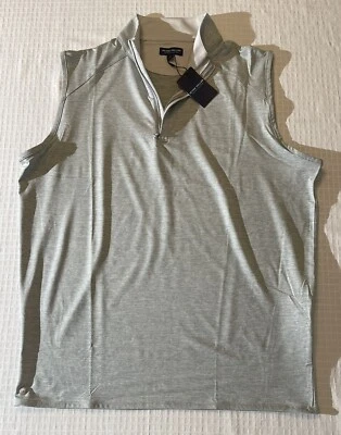 Peter Millar Crown Crafted Performance Stretch Lightweight Vest Gale Gray L $125 - Image 1 of 4