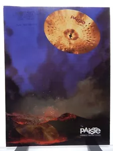 PAISTE CYMBALS Vintage 1986 Series 400 1000 2000 3000 Trifold Brochure EXCELLENT - Picture 1 of 4