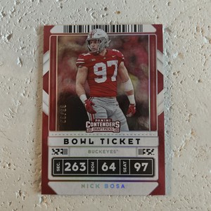2020 Panini Contenders Draft Picks - bowl ticket /99 Nick Bosa