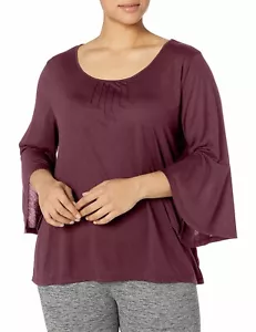 JUST MY SIZE OJ938 Women's Plus Size Pintuck Top Shirt NEW!! - Picture 1 of 4