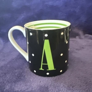 Rare Kate Spade Lenox “TO THE LETTER” Initial A Mug Monogram NIB - Picture 1 of 8