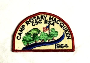 1964 Camp Rotary Macqueen Chief Shabonna Council Boy Scout Patch - Bild 1 von 3