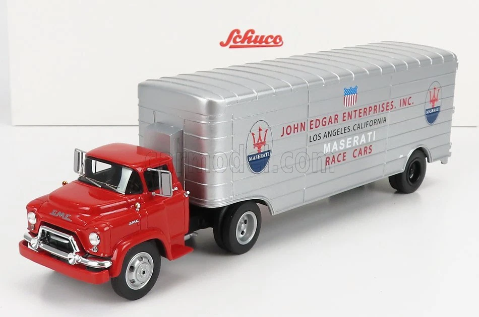 1/43 SCHUCO - GMC - TRUCK TEAM JOHN EDGAR ENTERPRISES INC. MASERATI CAR 45091820 - Immagine 1 di 1