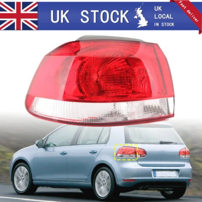 For VW Golf MK6 2009-2013 Rear Light Tail Lamp Hatch Back Lens Passenger Left UK - Image 1 of 4
