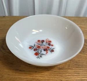 Vintage Fire King Anchor Hocking Large 8" Floral Primrose Bowl Made in U.S.A. - Foto 1 di 8