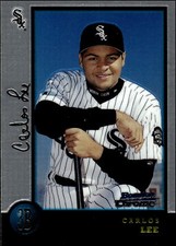 1998 Bowman Chrome #428 Carlos Lee   Rookie Chicago White Sox