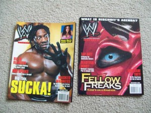 *2 WWE Mags 02 BOOKER T KANE HBK Eric Bischoff DAWN MARIE Divas WcW Dx WWF AEW