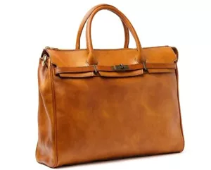 Pampora The Predator Large Leather Handbag ( Honey Brown) - Picture 1 of 3
