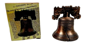 Liberty Glocke Souvenir Metall Replik Sammlerstück Messing Dekor mit Original Box - Bild 1 von 6