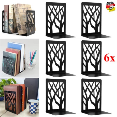 6x Ständer Buchstütze Buchstützen Buchständer Buchhalter Metall Für Bücherregal - Bild 1 von 4