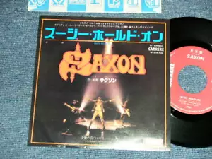 SAXON Japan 1980 P-647G PROMO NM 7"45 SUZI HOLD ON - Imagen 1 de 6