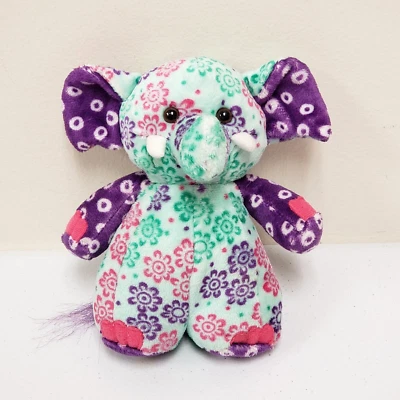 Webkinz 6" Kally Elephant Floral No Code Stuffed Animal Plush - Image 1 of 4