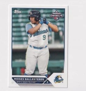 (8) Moises Ballesteros 2023 TOPPS PRO DEBUT ROOKIE LOT #PD-166 PELICANS RC - Picture 1 of 1