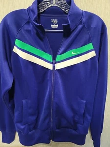 Nike Women's The Athletic Dept Zip Jacket Blue Green White Size Large - Picture 1 of 7