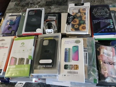 Lot of 100 Cell Phone Cases Wholesale Bulk Accessories Iphone/Samsung/Lg/Glass S - Image 1 of 4