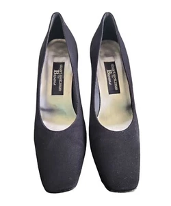 Zapatos de salón Stuart Weitzman satén negros talla 8 - Imagen 1 de 5