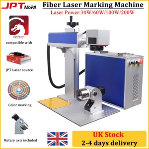 Máquina de marcado láser de fibra láser 30W 60W 100W 200W JPT Mopa para metal - Imagen 1 de 22