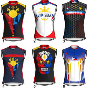 Philippine Sleeveless Jersey Vest Cycling Wear Bike Shirt Clothes Gilet Sports